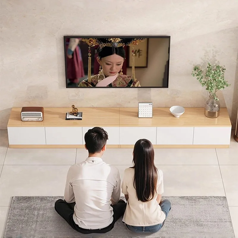 Meubles TV Esthétiques Minimalistes, Meubles de Salon Modernes avec Tiroirs de Rangement, Organisateur de Table TV, Meubles de Rangement, Mobilier de Maison