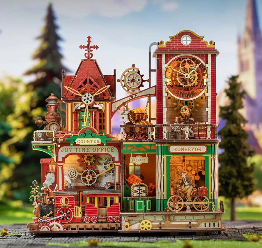 Nouvelle maison de poupée DIY en bois, kit miniature avec meubles, maison de poupée lumineuse, meubles faits à la main, modèle à assembler, jouets, cadeaux d