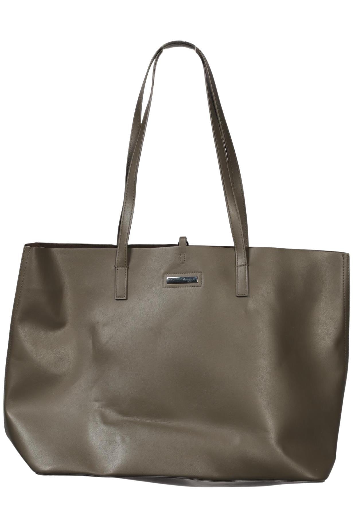 H&M Damen Handtasche gross, Gr. , Grün, Kunstleder