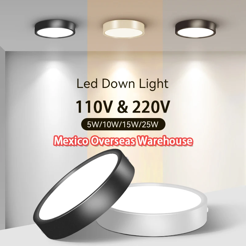 Spot Led-deckenleuchte 110V 220V Oberfläche Montiert Unten Lichter Leuchte für Wohnzimmer Küche Decke Lampe 10W 15W 25W Scheinwerfer