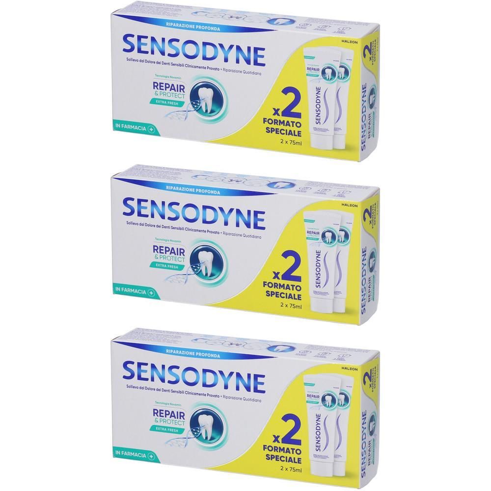 Sensodyne Repair & Protect Extra Fresh Dentifricio 3x2x75 ml