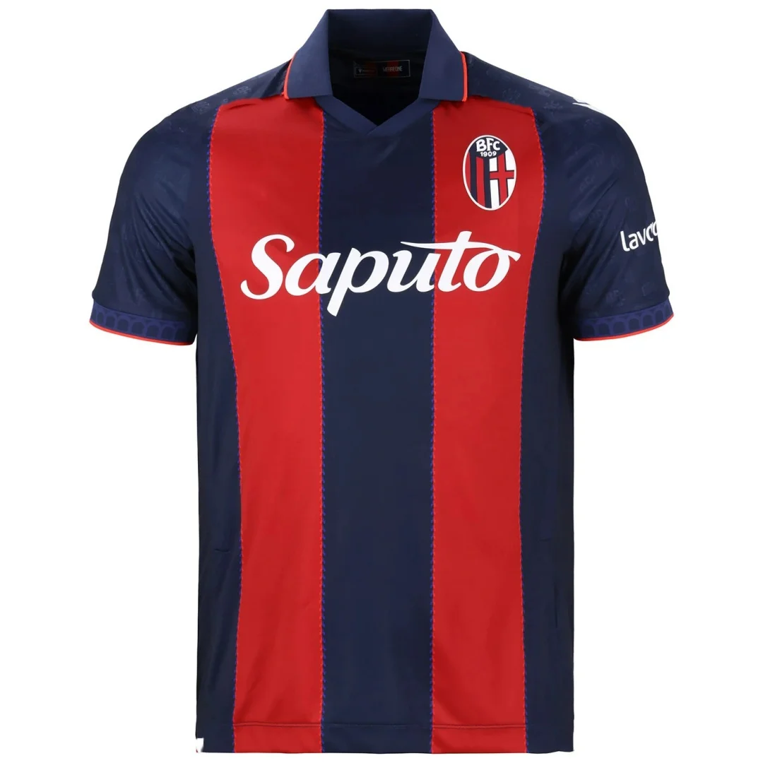 Maillots de football domicile BOLOGNA FC 26-27, vêtements d'entraînement, vêtements de sport d'été à séchage rapide, t-shirt pour homme, t-shirt pour enfant, maillot de cyclisme ﻿