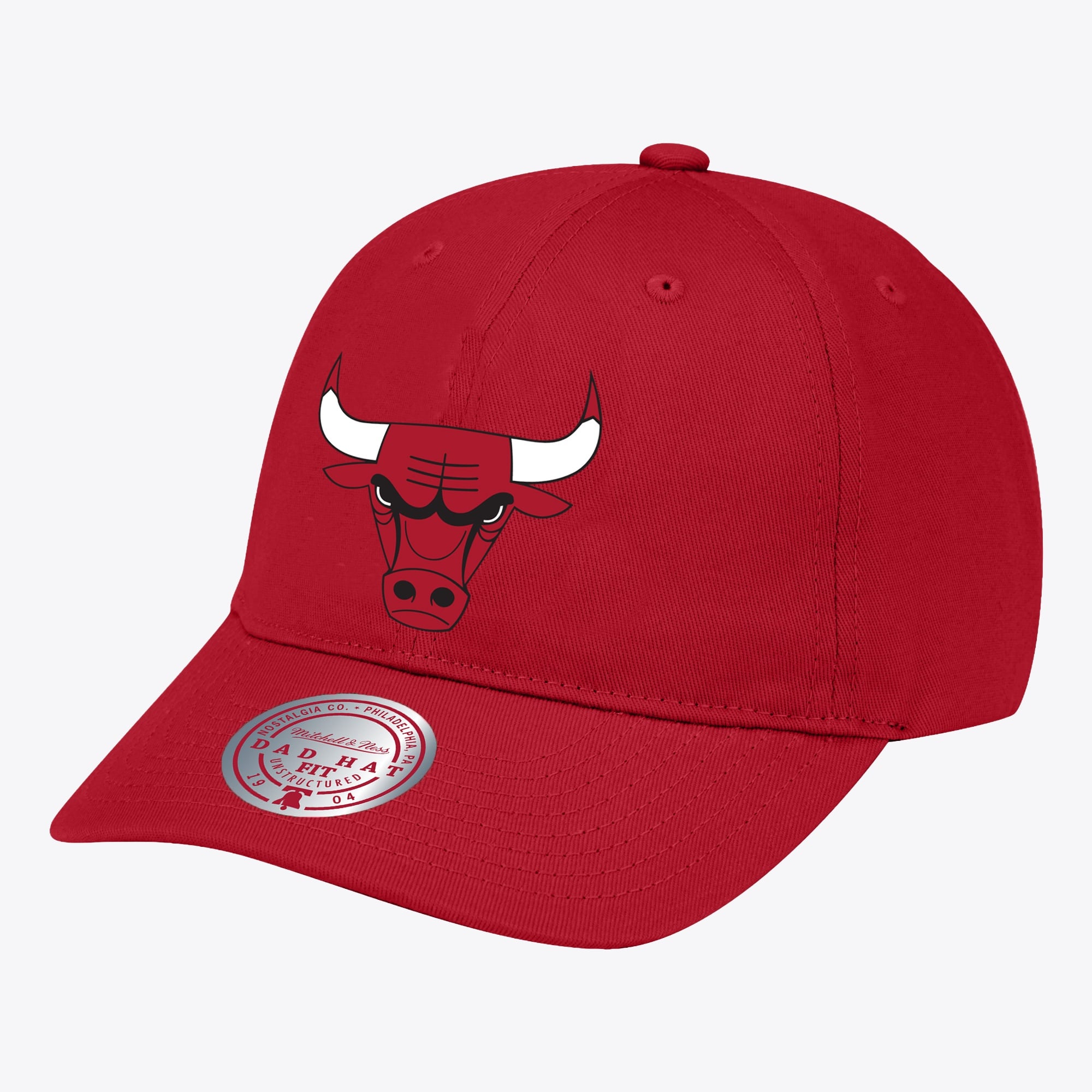 Chicago Bulls Mitchell & Ness Team Ground Stretch Cap - Rot