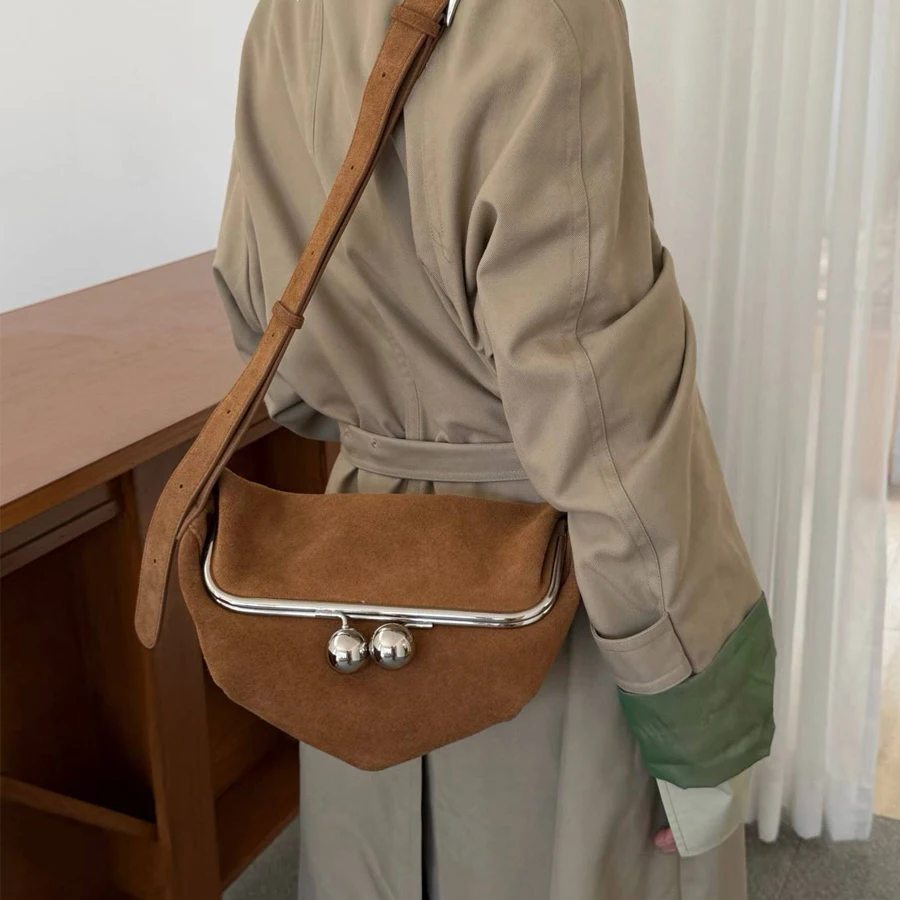 Sacs à main et bourses en cuir véritable de vache givré avec clip rond en métal pour femmes, sacs à main et bourses de luxe de styliste nouveau sac à bandoulière livraison gratuite arrivée rapide
