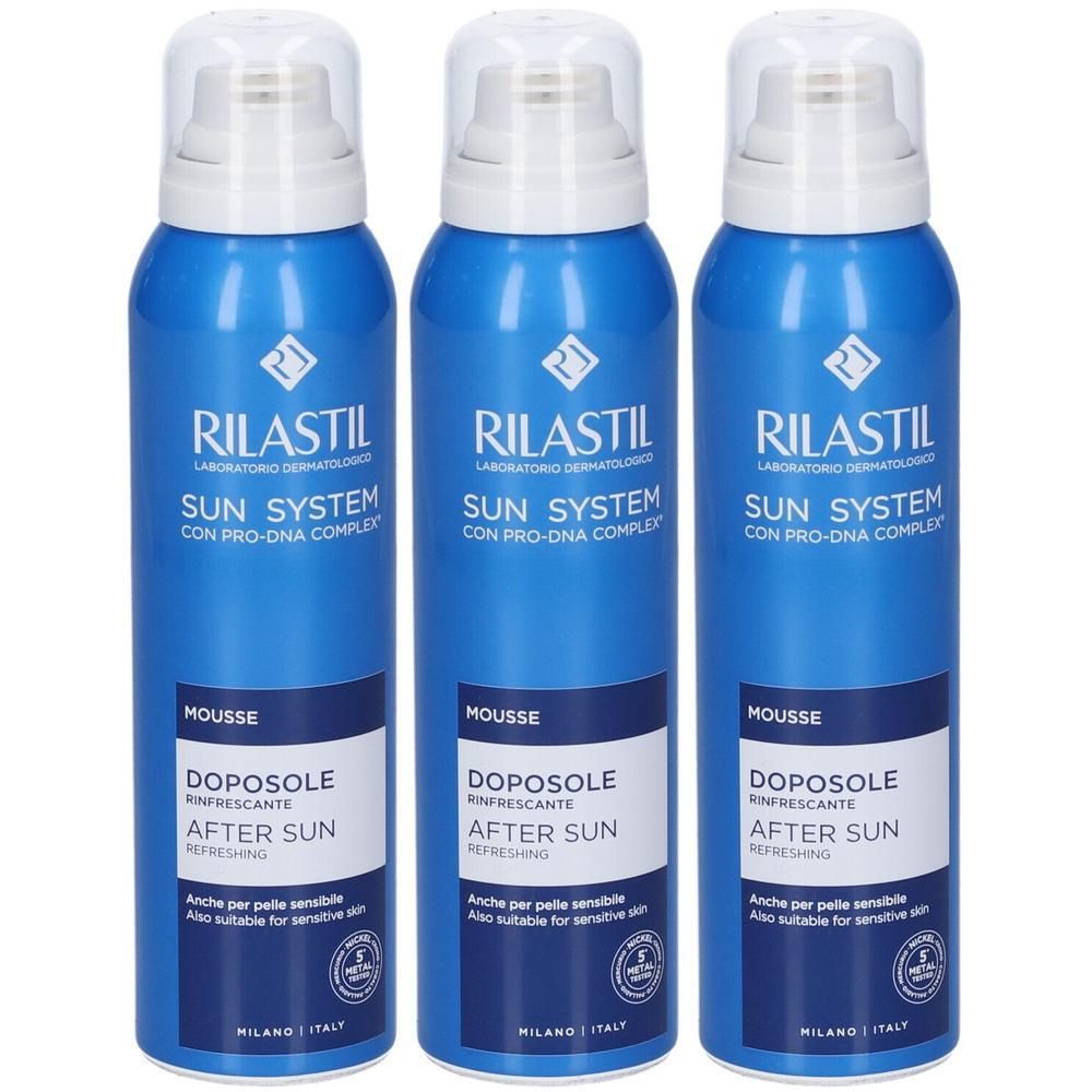 Rilastil Sun System Mousse Doposole Rinfrescante 3x150 ml