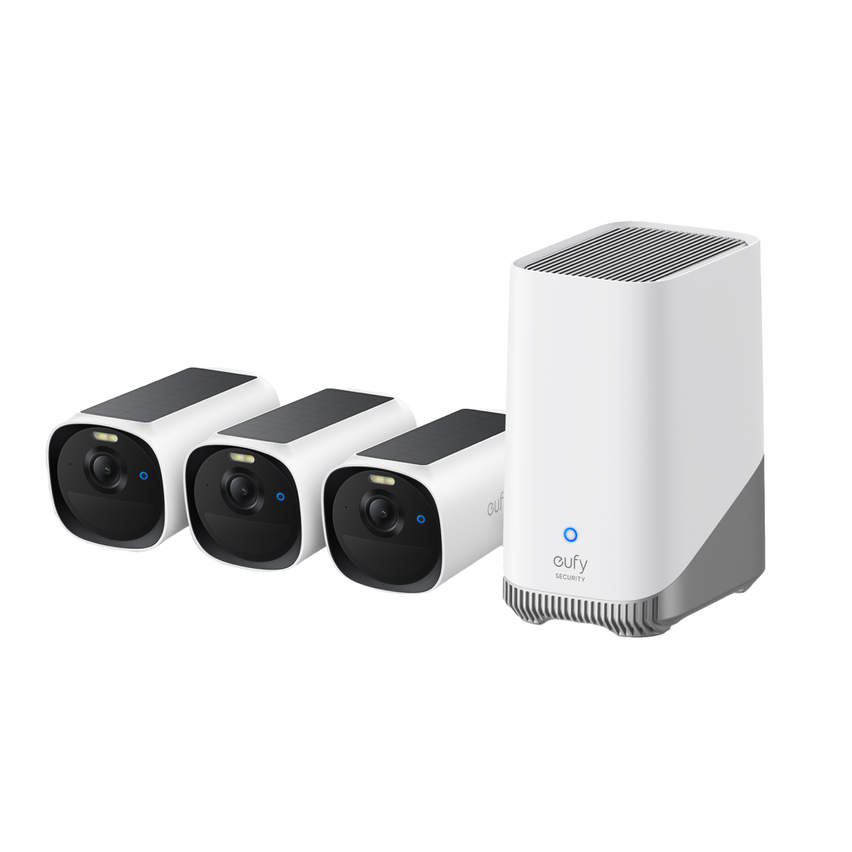 eufyCam E40 3-Kamera-Set und Anker eufy HomeBase™ S380 Image