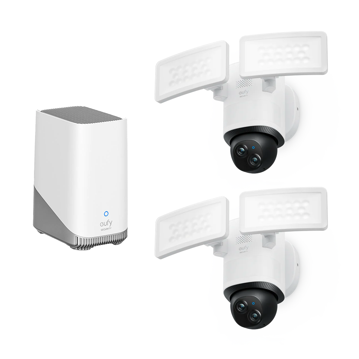 Anker eufy Flutlichtkamera E340 (2er‑Pack) und HomeBase™ S380 Image