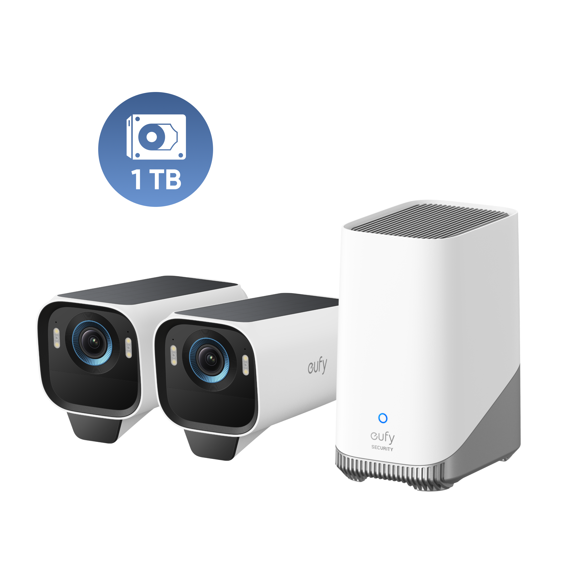 eufyCam S3 Pro 2‑Kamera‑Set und 1 TB Festplatte Image