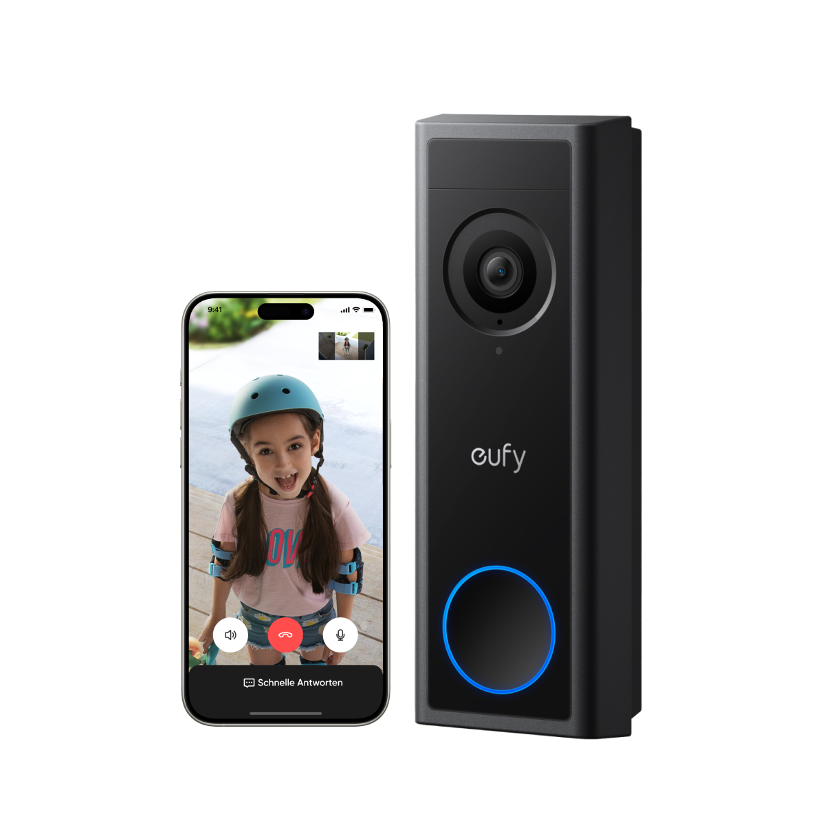 Anker eufy Türklingel mit Kamera C30, 2K FHD und lokaler Speicher Image