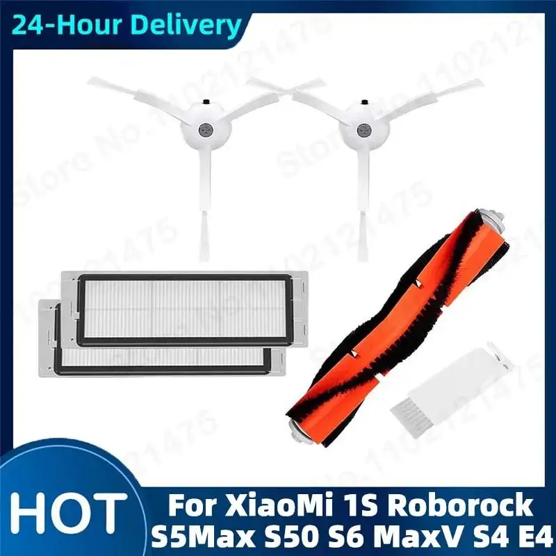 Für Xiaomi Vacuum 2 Roborock S50 S55 S6 Seiten- und Hauptbürsten HEPA-Filter Staubsauger-Ersatzteile Zubehör