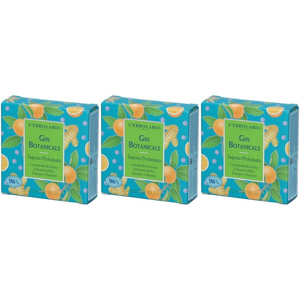 L´Erbolario Sapone Profumato Gin Botanicals 3x100 g