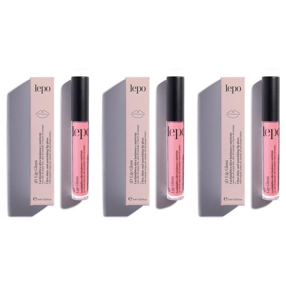 LEPO 3D Lip Gloss Lucidalabbra ultra luminoso e nutriente Tonalità 03