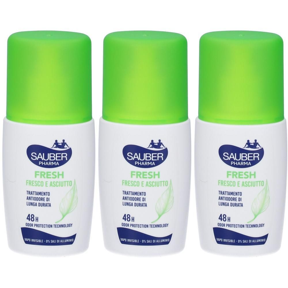 Sauber Deo 48H Fresh Fresco E Asciutto Vapo 3x90 ml