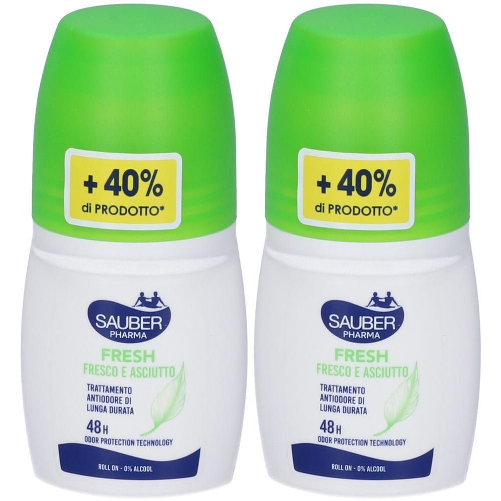 Sauber Deo 48H Fresh Fresco E Asciutto Roll On 2x70 ml