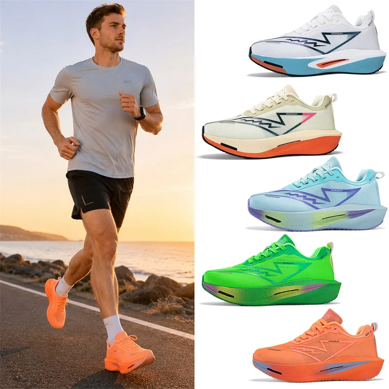 Men's Running Shoes, Lightweight Sports Shoes, Athletic Training Shoes, Travel Hiking Shoes, Women's Shoes, Unisex Couple Shoes, Breathable and Comfortable, Large Sizes 35-46