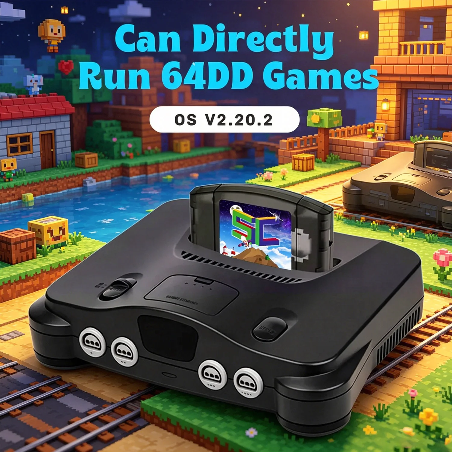 Open Source SC64 FlashCard N64 5000 in 1 Game Cartridge For Nintendo 64 Video Game Console Compatibility 64DD/SNES/GB Games