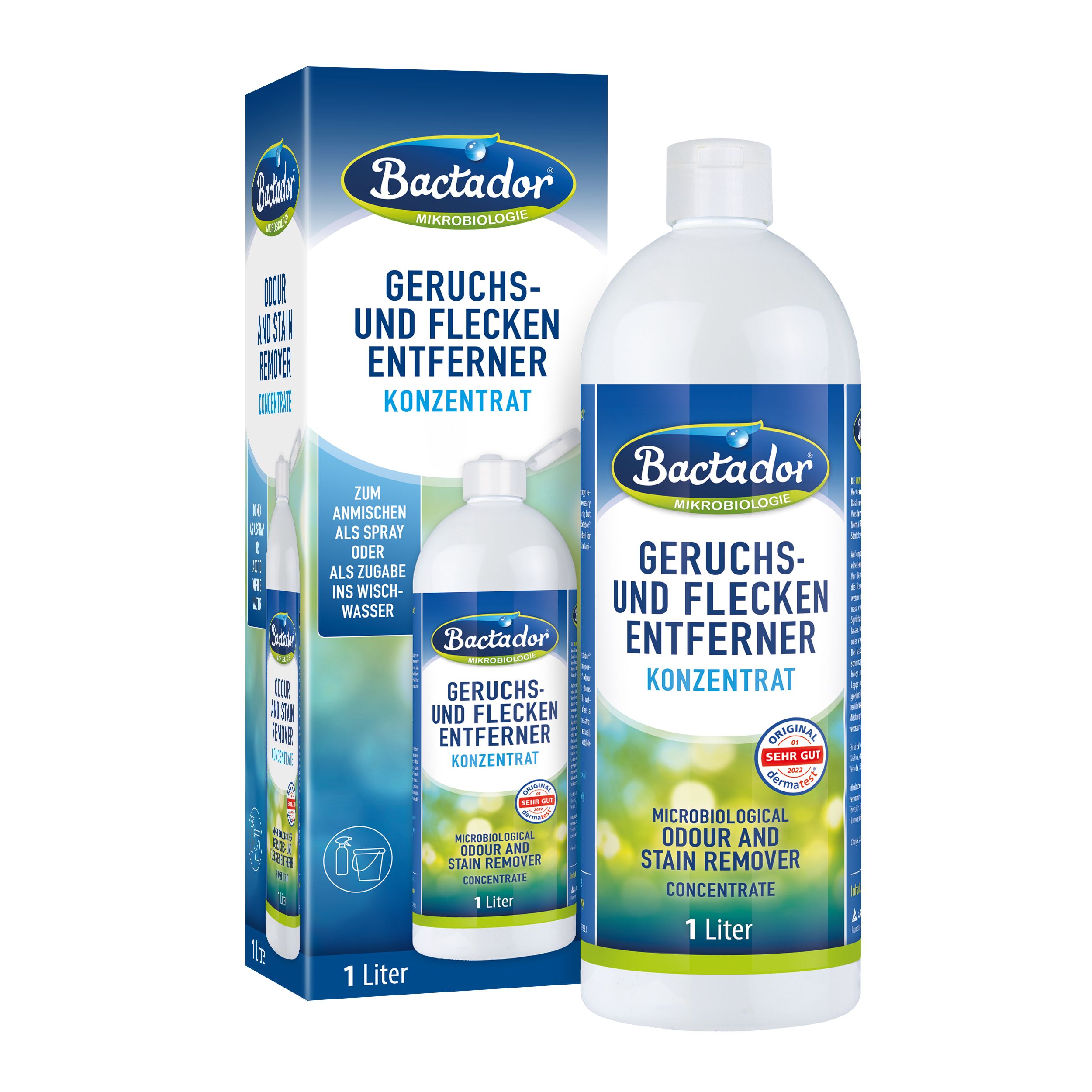 Concentrato smacchiatore e odori Bactador 1000 ml Fluido