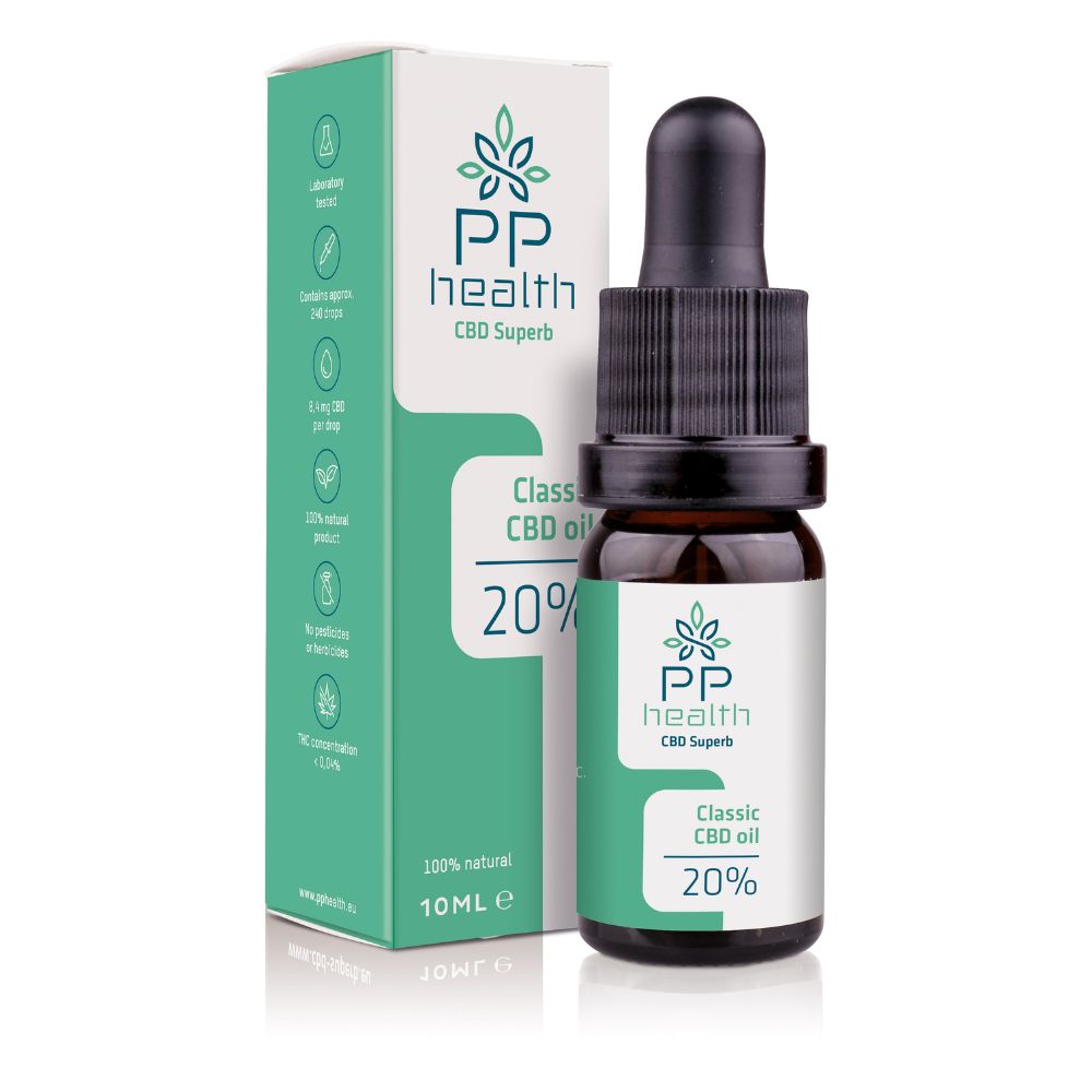 PP Health CBD Olio Full Spektrum con estratto di Svizzero 20% 10 ml