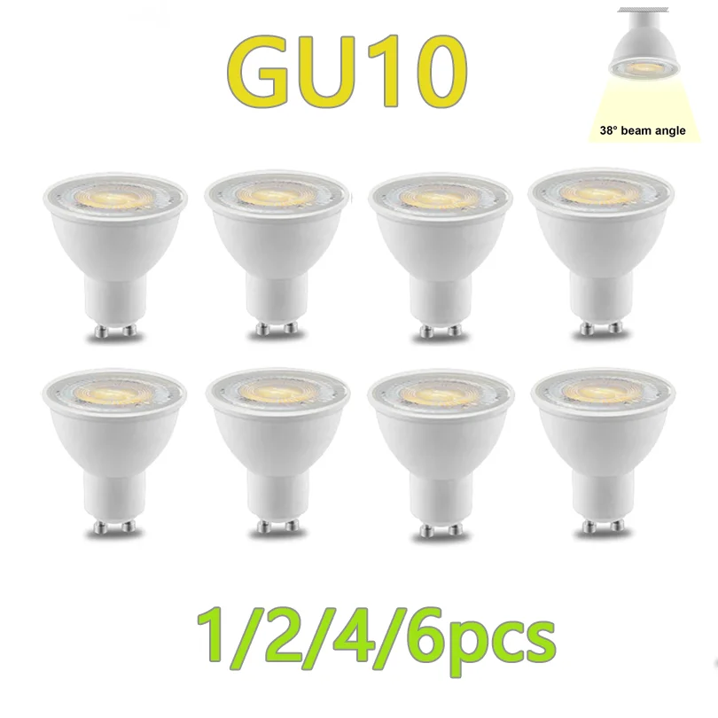 1-10PCS LED spot licht GU10 AC220V LED energiesparlampe 3W 6W 9W 12W LED Lampe Strahler Birne 38 Grad lampara für hause