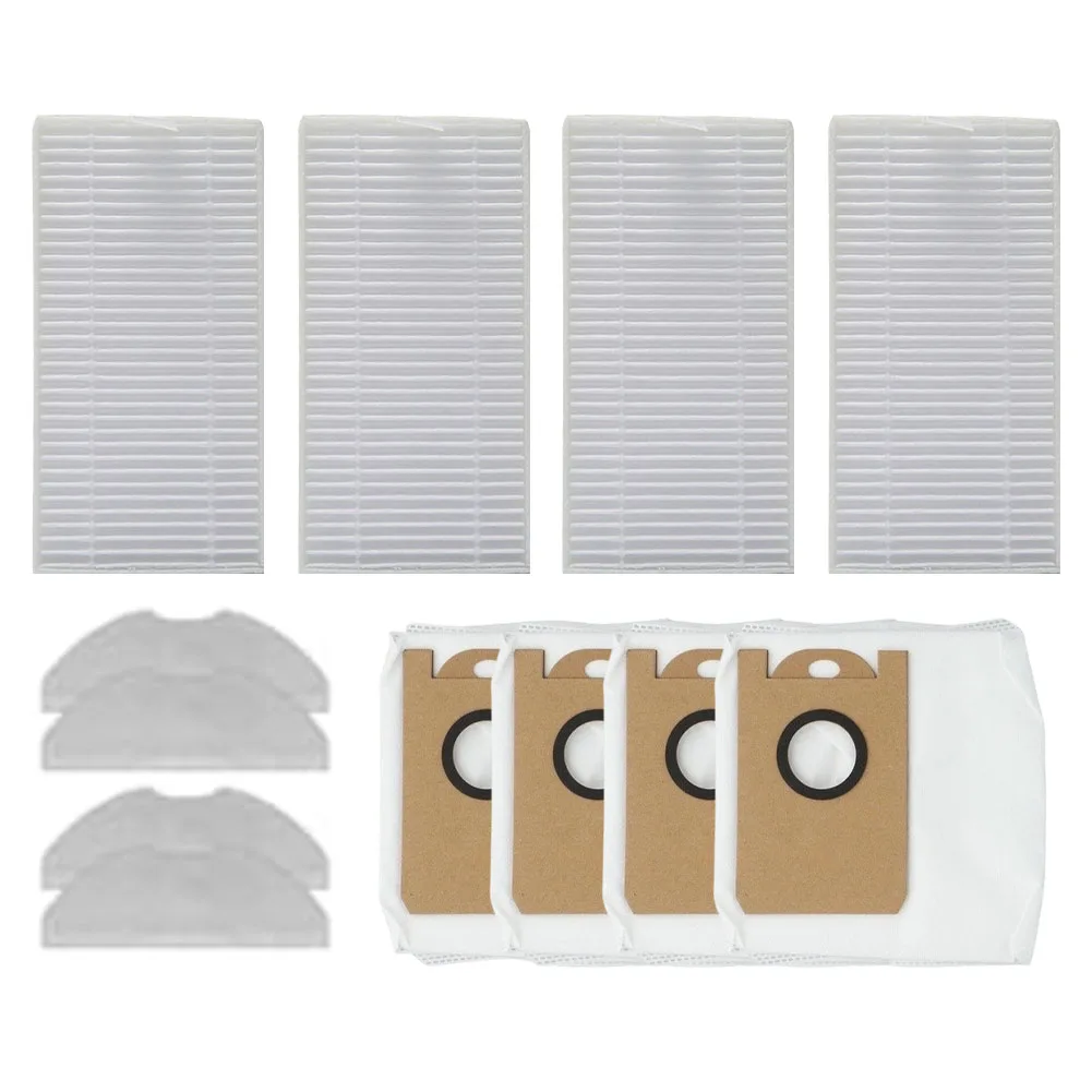 Filtres, chiffons de nettoyage, sacs à poussière pour robot Redkey D8, accessoires de remplacement pour aspirateur, outils de nettoyage ménager