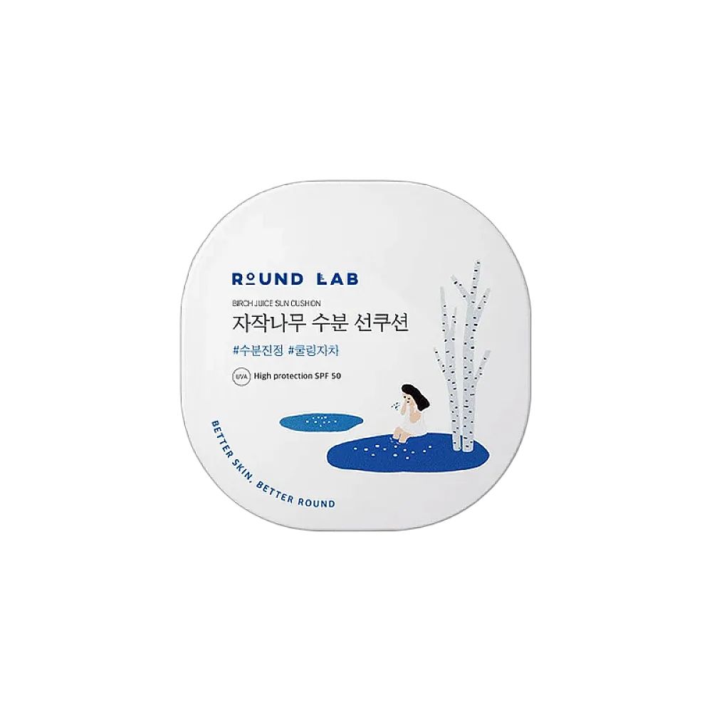 Round Lab Birch Juice Moisturizing Sun Cushion fondotinta cushion 15 g
