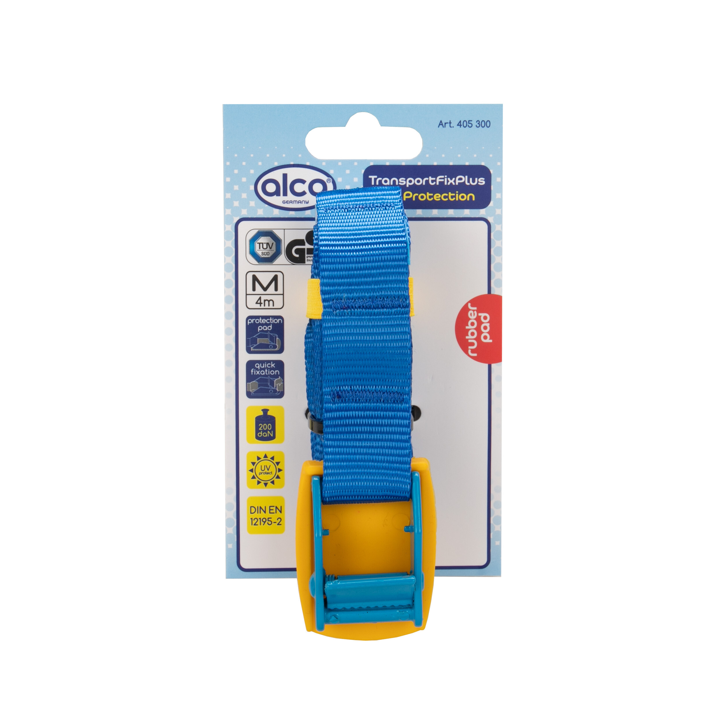 ALCA Spanngurt mit Schnallenschutz 25 x 4 m 405300
