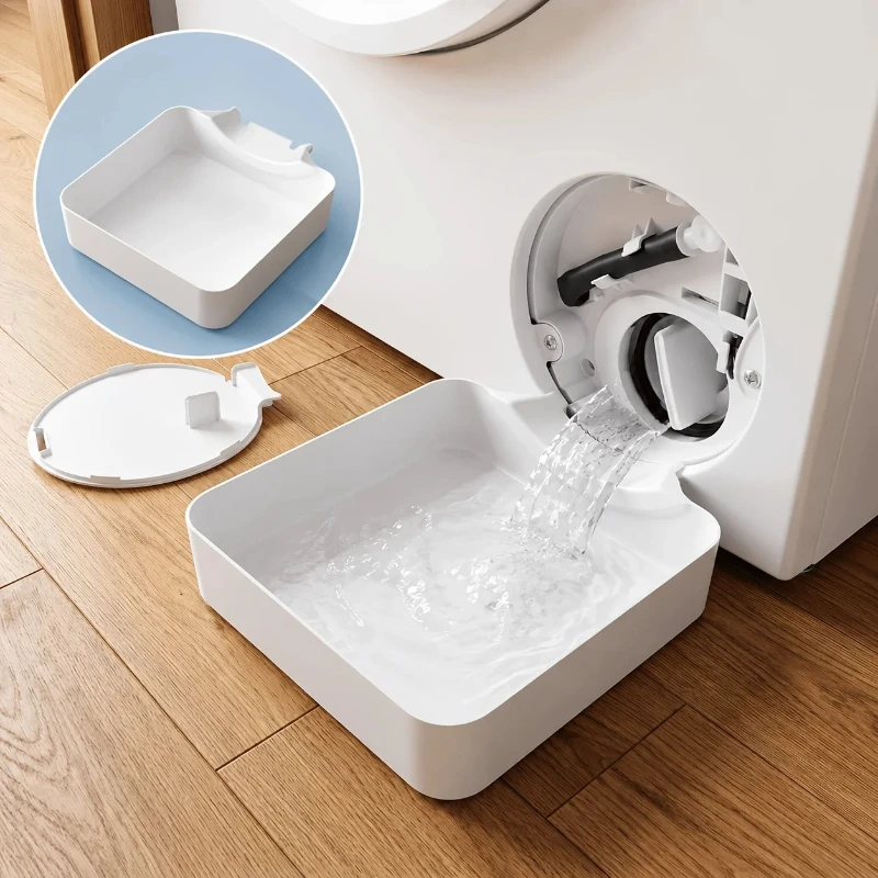 1pc Washing Machine Drain Tray Leak Proof Washing Machine Drain Tray Water Catch Box Pan Drum Washer Floor Protector Accessories