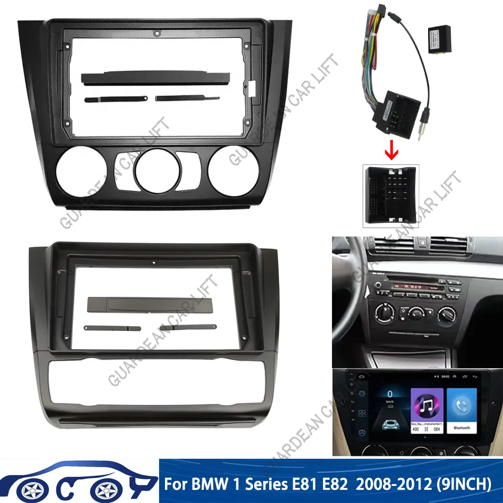 Für BMW 1 Serie E81 E82 E87 E88 2012-2016 Autoradio Faszien Installation Dash Frame 2 Din Panel DVD GPS MP5 Android Player Trim