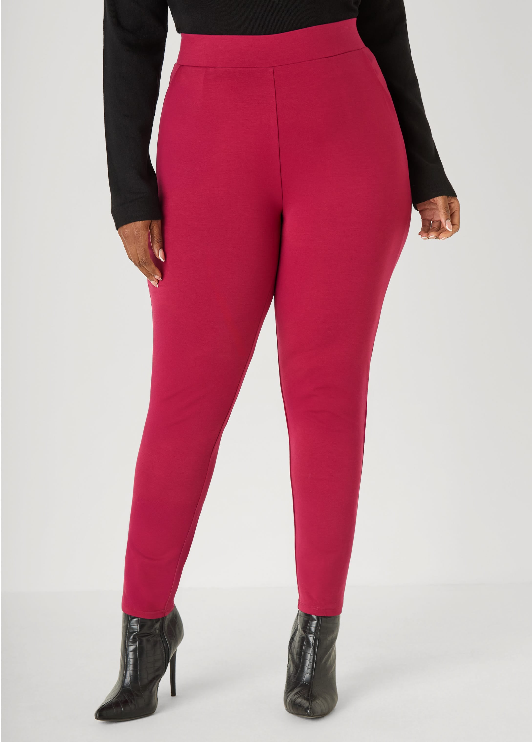 Plus Size Ponte High Rise Leggings