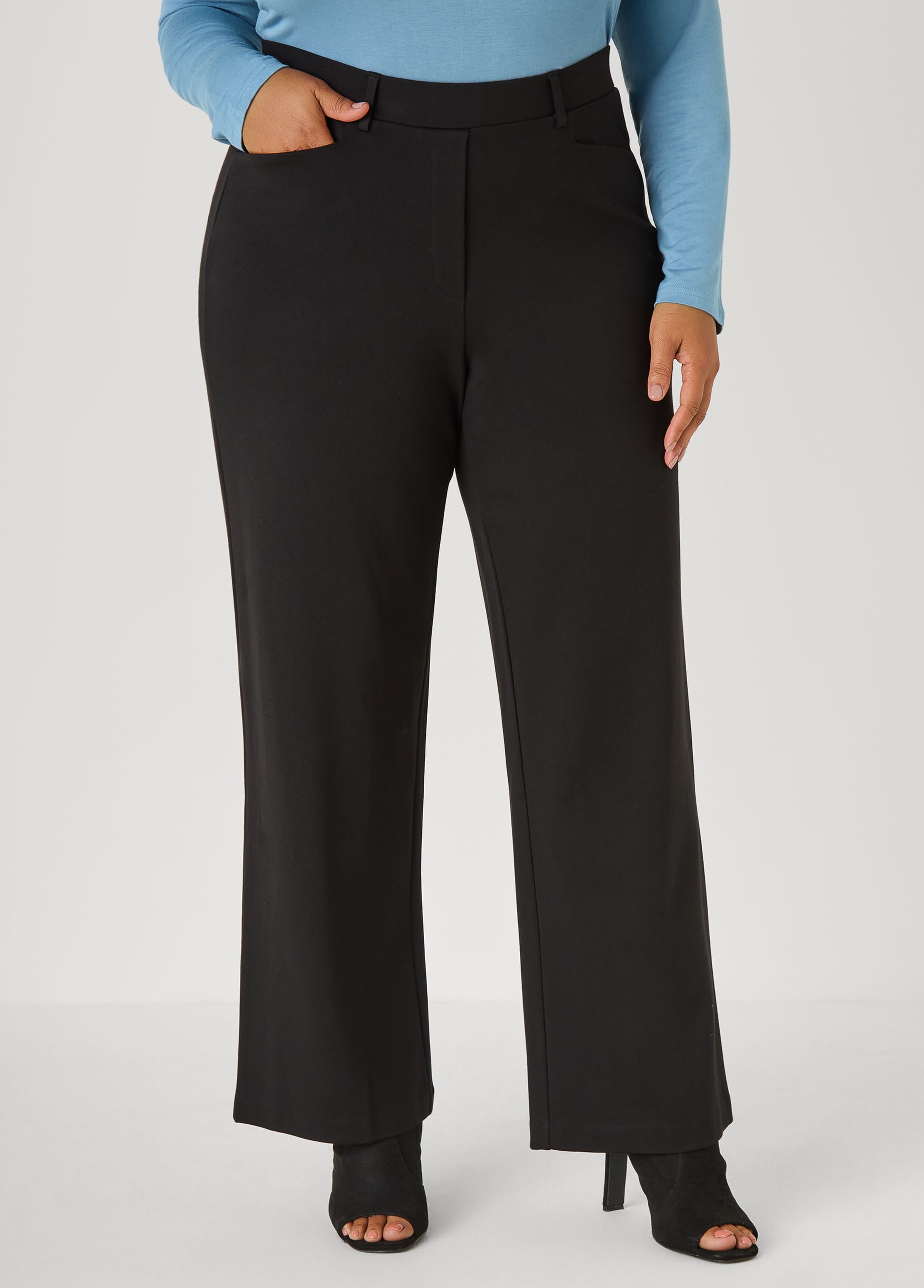 Plus Size Tall Ponte Trousers