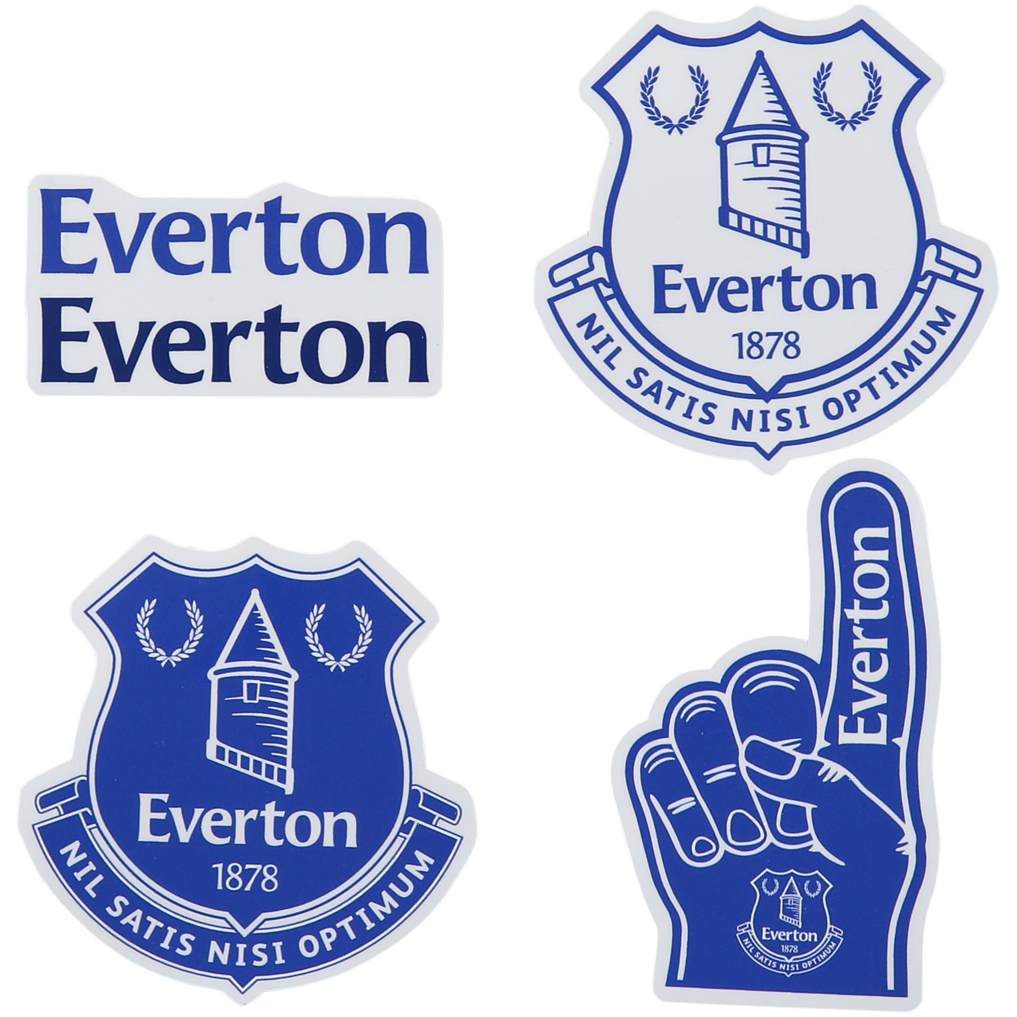 Everton Laminated Stickers - Pack of 4
