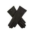 Dents Felicity Women's Silk Lined Leather Gloves BLACK 7.5