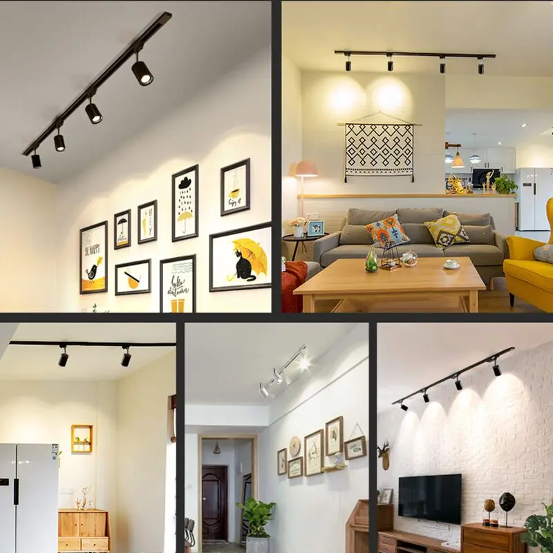 COB-LED-Schienenstrahler, LED-Spotlights, 220V LED-Tracklight, LED-Deckenstrahler für Küche, Bekleidungsgeschäft, Laden
