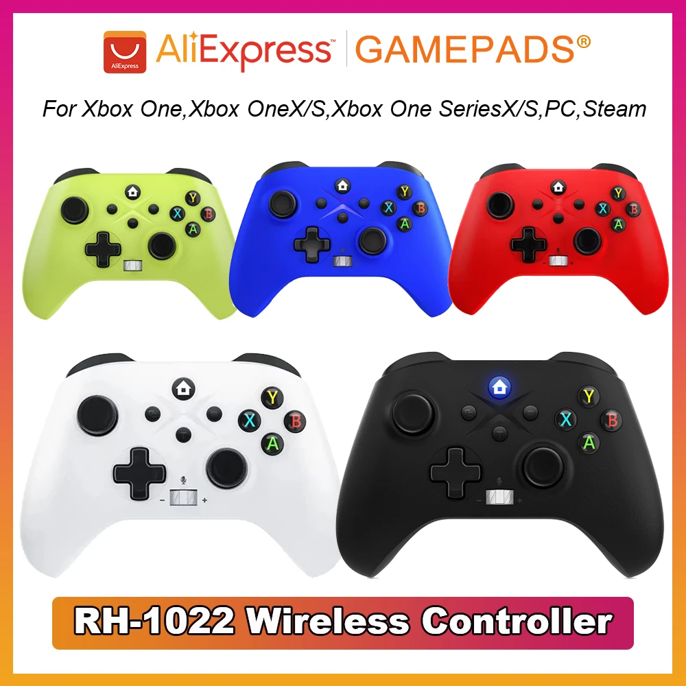 Kabelloser Controller für Xbox, Xbox One Series S/X Konsole/PC, Joystick, Gaming-Gamepad, Tasten, 6-Achsen-Gyroskop, Turbo-Funktion, kompatibel mit Windows 7/10/11.