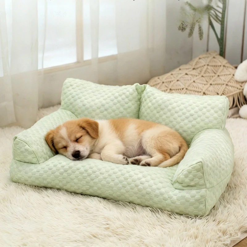 Haustier-Eisseide-Sofabett für Kleine, Mittlere und Große Hunde und Katzen Waschbares Hundebett Atmungsaktives Katzennest Komfortables Schlafnest Haustierzubehör