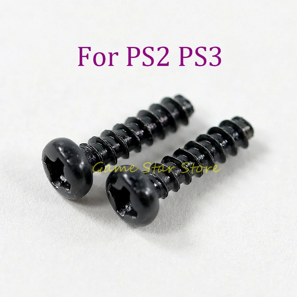50 Stück Ersatz für PlayStation PS2 PS3 Controller, schwarze Rundkopf-Kreuzschrauben, Zubehör