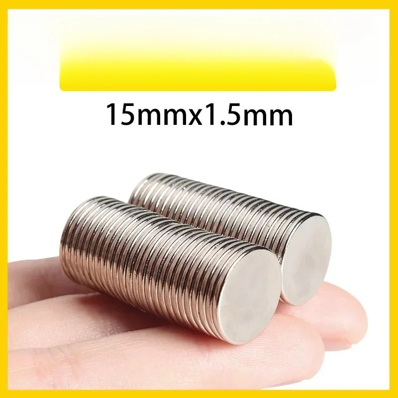 15 x 1,5 mm kleine runde Magnete 15 x 1,5 mm für Heimkühlschränke, Büros DIY 15 x 1,5 mm