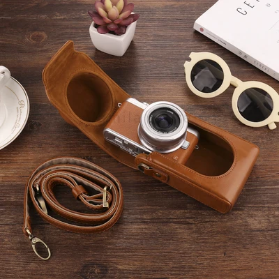 Volle Körper Präzise Fit PU Leder Digitale Kamera tasche box Abdeckung Haut für NIKON J1 J2 J3 J4 J5 + 10-30m objektiv