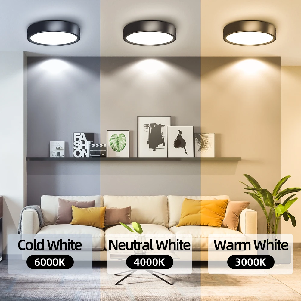 LED-Deckenstrahler 220V, Aufputz-LED-Spot, 5W 10W 15W 25W Deckenleuchte für Zuhause