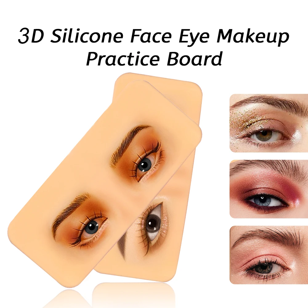 Premium 5D Silikon Augenbrauen Tattoo Praxis Training Haut Pad für Augen Permanent Make-Up Board Beauty Academy Kosmetik Synthetik