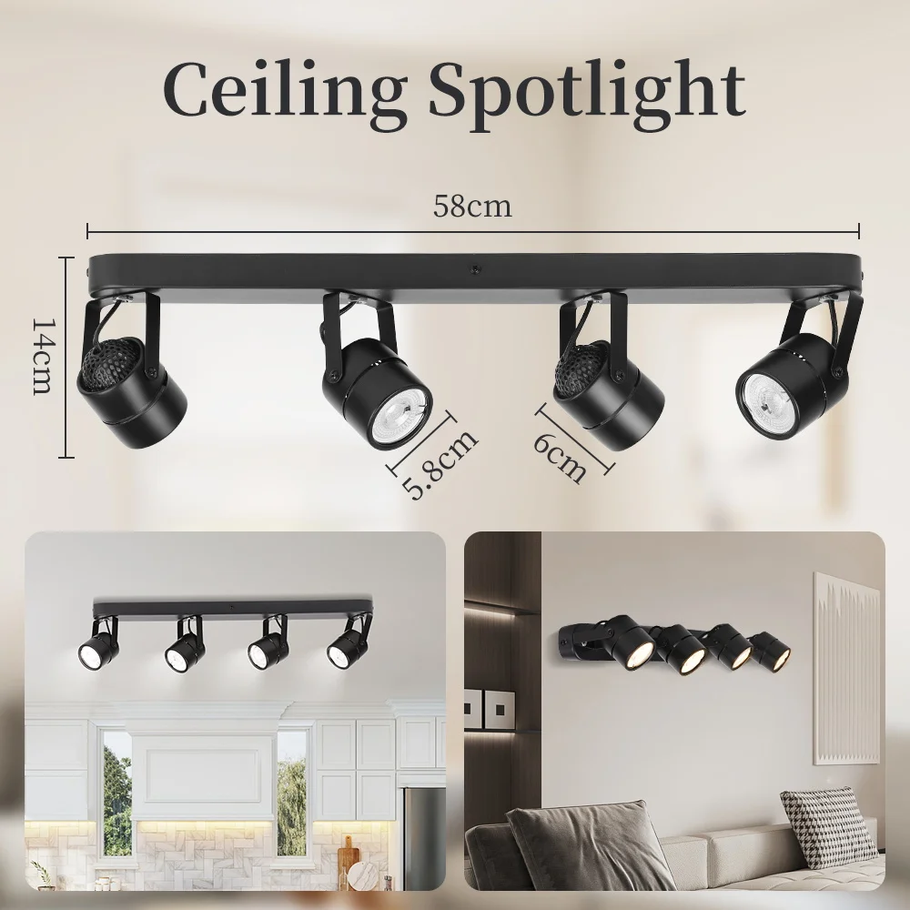 AC85-265V Spot Led Decke Beleuchtung Innen Austauschbare GU10 Birne Scheinwerfer Led Küche Lampe für Küche Korridor Decke Lampe