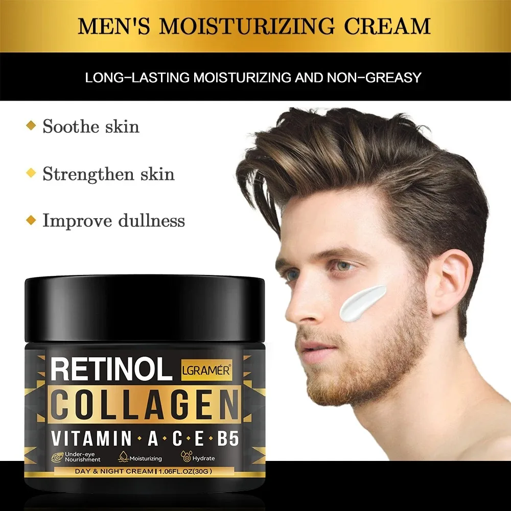 Retinol-Creme mit Kollagen Glättet Falten Strafft das Gesicht Aufhellt das Gesicht Porenverfeinernde Feuchtigkeitscreme Geeignet für Empfindliche Haut