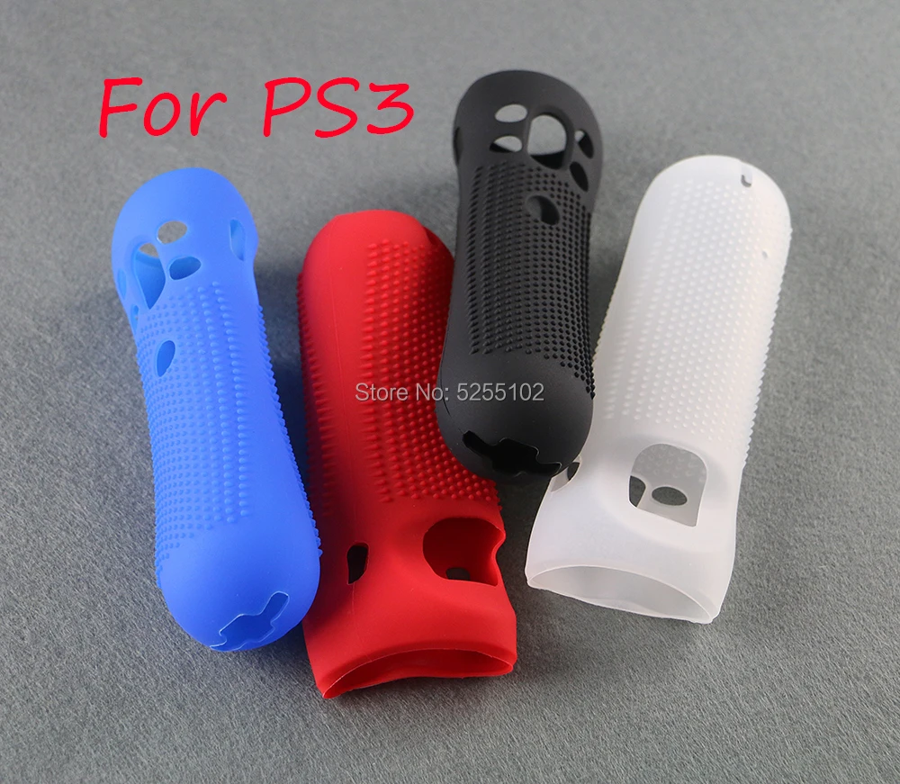 1 stücke Weiche Silikon Anti-slip Schutzhülle Haut Für PS3 Bewegen Silikon Fall Für Sony PlayStation 3 PS3 bewegen Motion Controlle