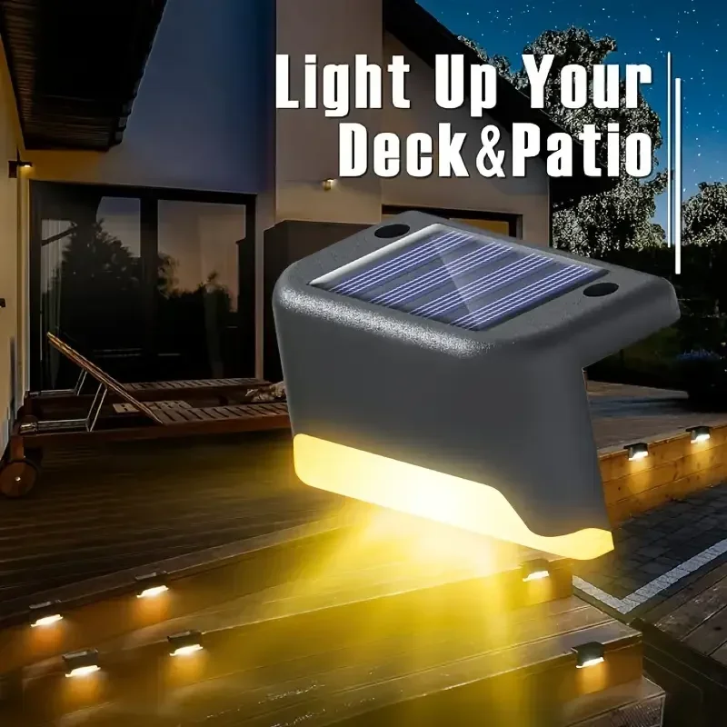 1/4/8 stücke LED Solar Lampen Outdoor Garten Decor Solar Lichter LED Solar Zaun Mini Lampe Terrasse treppen Pathway Schritt Dekor Beleuchtung