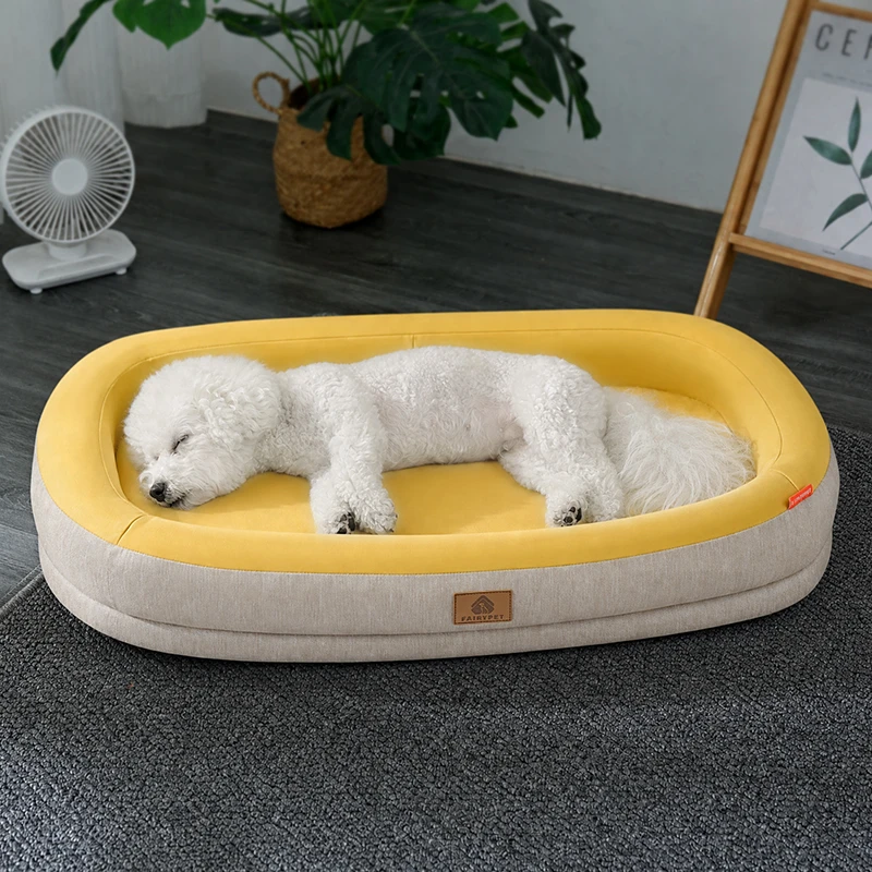 Kühlendes Hundebett Sommer Haustier-Sofabett Waschbare Weiche Schlafmatte für Kleine Mittlere Große Hunde Katzen Atmungsaktives Haustierkissen