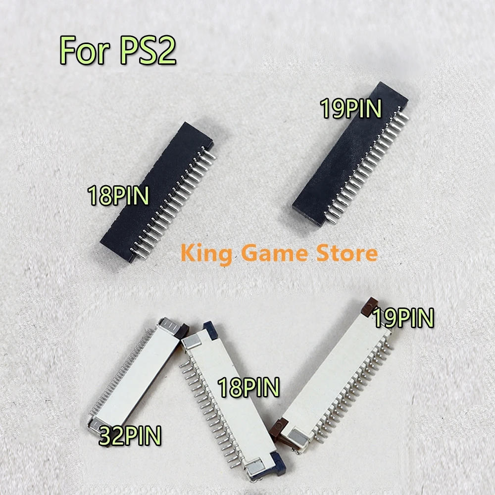 10PCS Für PlayStation 2 PS2 Schwarz Weiß Taste Schlüssel Film Buchse 18Pin 19Pin 32Pin Leitfähigen Film Stecker Port für PS2