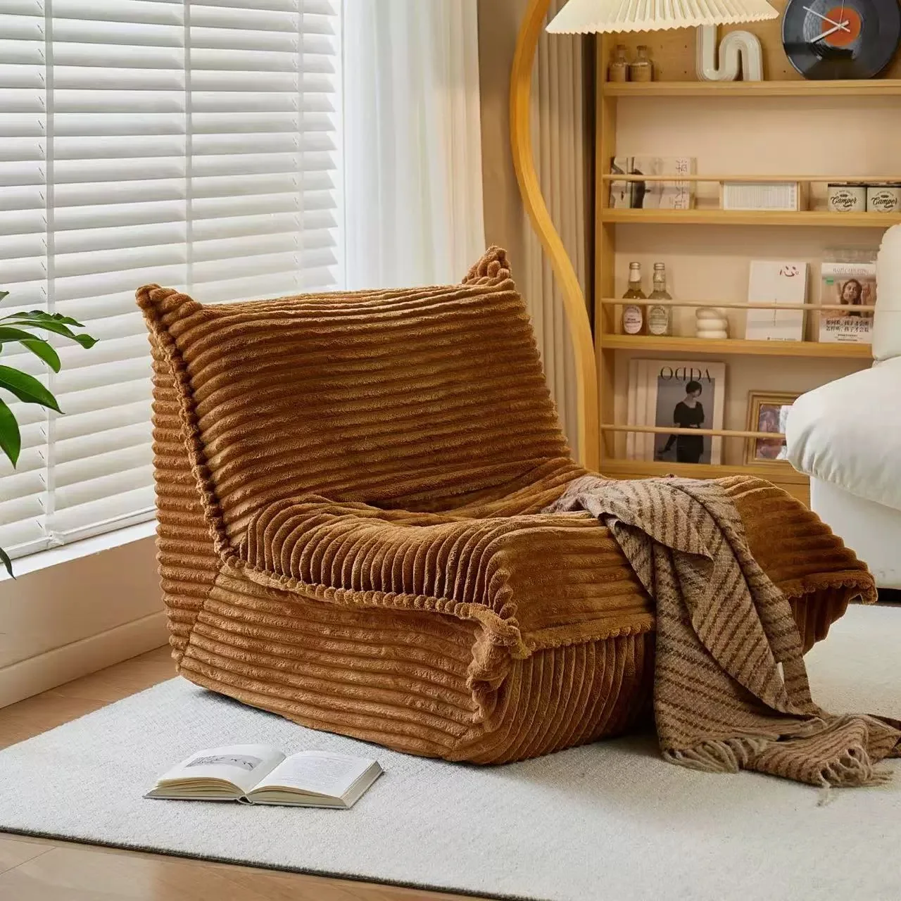 Sofa, Freizeitsofa, Lazy-Sofa, Liege- und Schlafsofa, Balkon-Tatami, Netz-Rot-Sofa, Schlafzimmer, Wohnzimmer, Einzelsofa