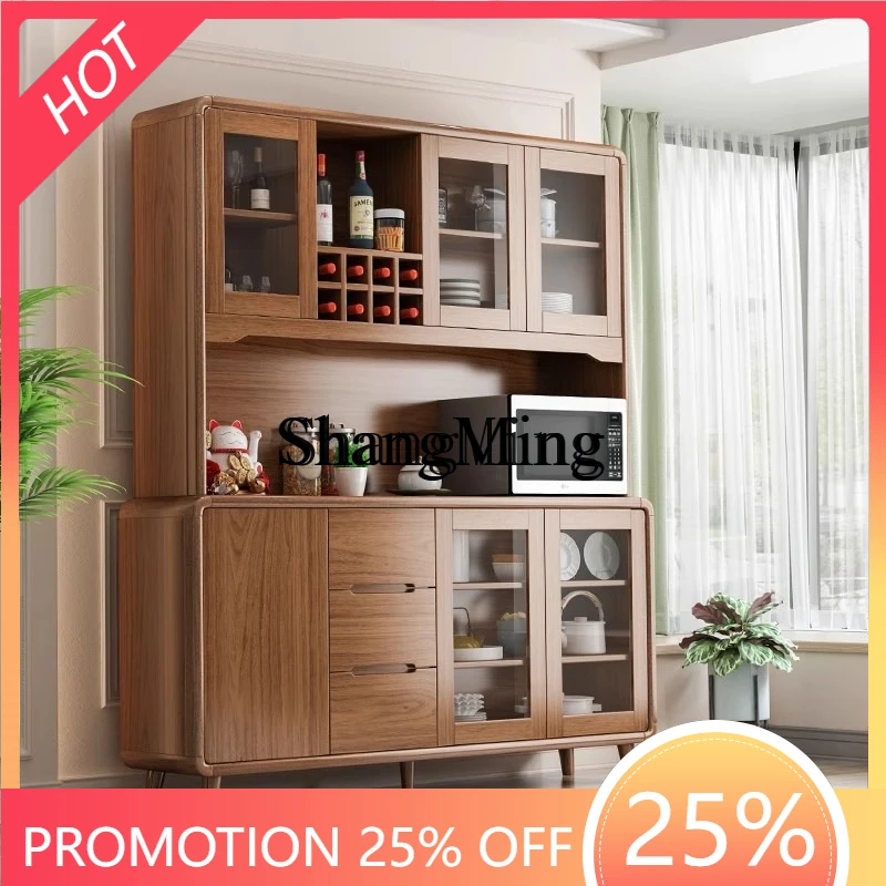 SM Haushalt chinesische Massivholz moderne einfache Küche Lagerschrank Haushalt Wohnzimmer an der Wand