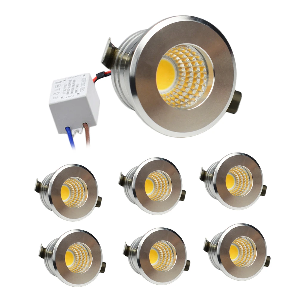 Led Mini Unten Licht 3W Spot Licht Decken Downlight AC85-265V Scheinwerfer Aluminium Weiß Schwarz Siver Gold Shell LED spot
