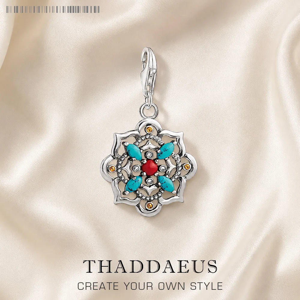 Lotus Blume Charme, Europa Club Edlen Schmuck Für Frauen Männer Sommer Vintage Geschenk In 925 Sterling Silber